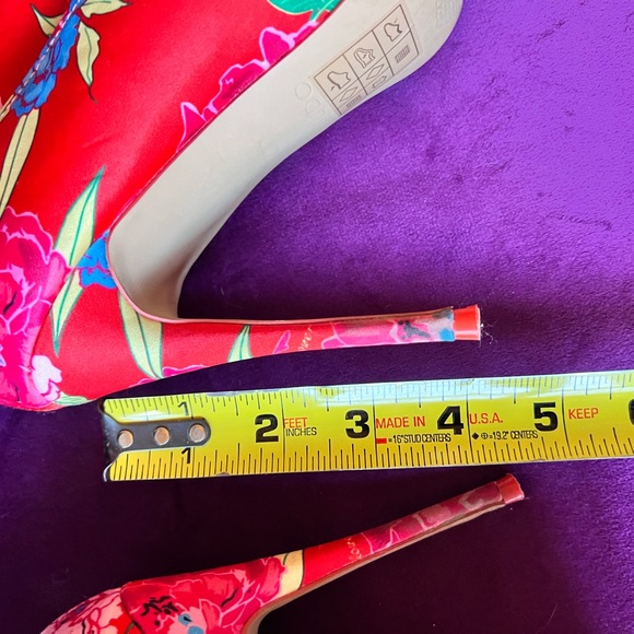 Aldo red floral boots - Picture 11 of 15